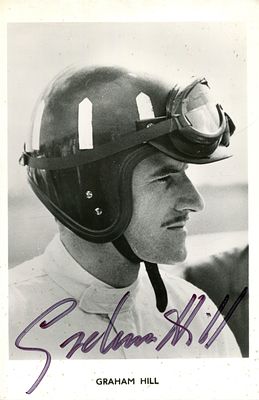 HILL GRAHAM: (1929-1975) English motor racing driver, Formula One World Champion 1962 & 1968. 