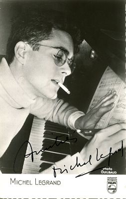 LEGRAND MICHEL: (1932-2019) French composer of film scores, Academy Award winner. Vintage signed 