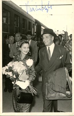 LEIGH & OLIVIER. LEIGH VIVIEN (1913-1967) English actress &amp; OLIVIER LAURENCE (1907-1989) 