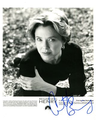 REGARDING HENRY: BENING ANNETTE (1958- ) American Actress. Signed 8 x 10 photograph by Bening 