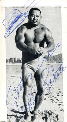 SAKATA HAROLD: (1920-1982) American actor, Olympic silver medal winning weightlifter, and 
