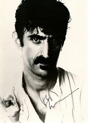 ZAPPA FRANK: (1940-1993) (+1). ZAPPA FRANK: (1940-1993) American musician. Signed 5 x 7 