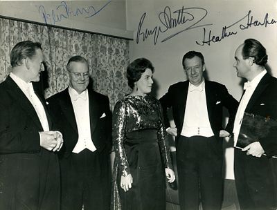 BRITTEN & PEARS. BRITTEN BENJAMIN (1913-1976) English composer &amp; PEARS PETER (1910-1986) 