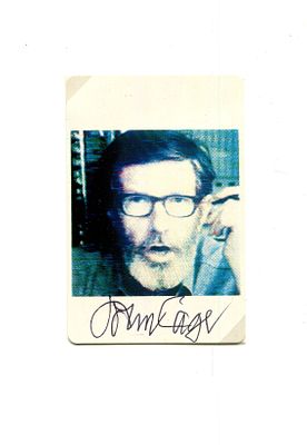 CAGE JOHN: (1912-1992) American composer, one of the leading figures of the post-war 
