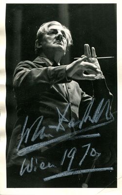 CONDUCTORS: (x11). CONDUCTORS: A good selection of signed postcard photographs and slightly 