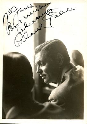 GABLE CLARK: (1901-1960) American actor, Academy Award winner for Best Actor in 1934 for his 