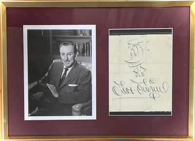 DISNEY WALT: (1901-1966) American animator, Academy Award winner, the recipient of an Honorary 