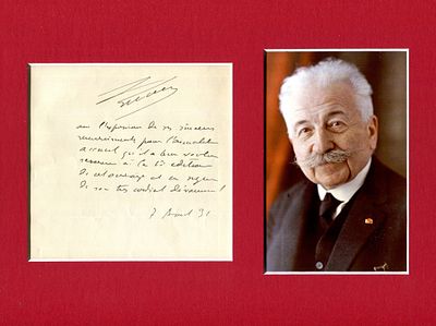 LUMIERE AUGUSTE: (1862-1954) French engineer, industrialist, biologist, and illusionist who 