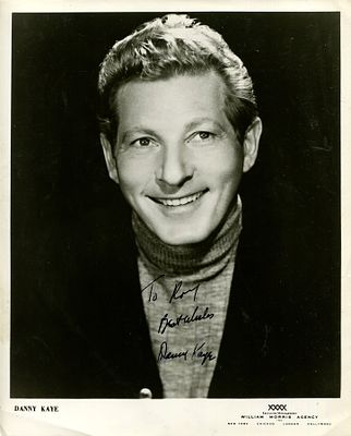 KAYE DANNY: (1911-1987) American actor, comedian and entertainer. Vintage signed and inscribed 