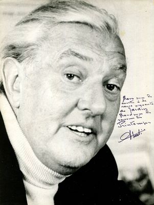 TATI JACQUES: (1907-1982) French mime artist, actor and film director. Signed and inscribed 7 x 