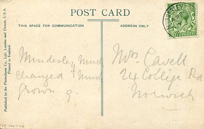 CAVELL EDITH: (1865-1915) British nurse and patriot, celebrated for saving the lives of 