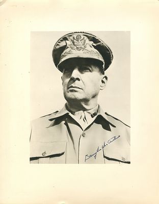 MACARTHUR DOUGLAS: (1880-1964) American General who played a prominent role in the Pacific 