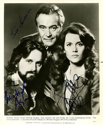 THE CHINA SYNDROME: Signed 8 x 10 photograph by Jane Fonda (Kimberly Wells), 