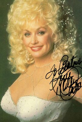 PARTON DOLLY: (1946-2026) American singer-songwriter and actress. Signed and inscribed colour 4 