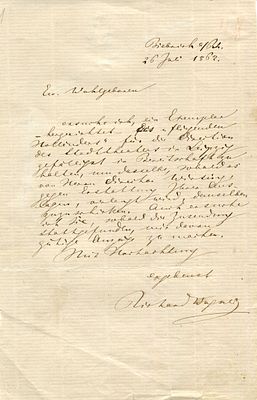 WAGNER RICHARD: (1813-1883) German Composer. A good A.L.S., Richard Wagner, one page, 