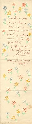PICASSO PABLO: (1881-1973) A profusion of flowers for Picasso’s friend and patron. PICASSO 
