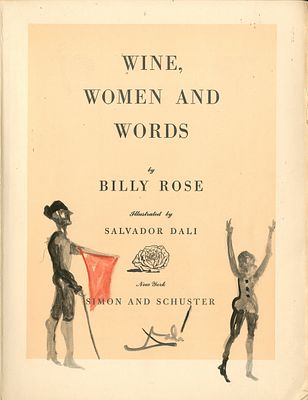 DALI SALVADOR: (1904-1989) Spanish surrealist artist. Book signed and with original drawings, 