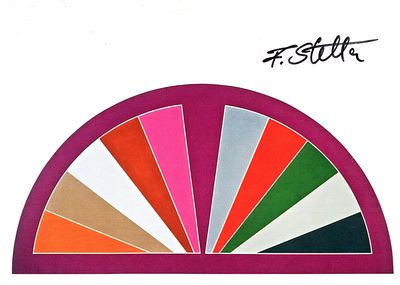 STELLA FRANK: (1936-2024) American painter, sculptor, and printmaker. Signed colour 6 x 4 