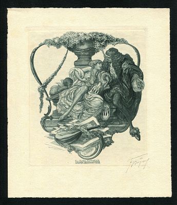 BAYROS FRANZ VON: (1866-1924) Austrian Illustrator & Artist, well-remembered for his erotic 