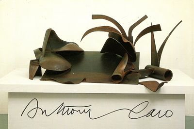 CARO ANTHONY: (1924-2013) English abstract sculptor. Signed colour 6.5 x 4.5 postcard, the image 