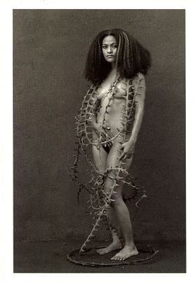 GARDU&Ntilde;O FLOR: (1957- ) Mexican photographer. Signed 4 x 6 postcard photograph, the image being a 