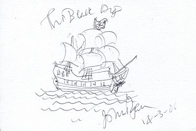 RYAN JOHN: (1921-2009) British animator and cartoonist, creator of the fictional pirate 