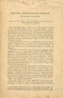 GALTON FRANCIS: (1822-1911) English polymath, a proponent of social Darwinism, eugenics and 