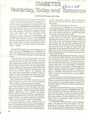 BEST CHARLES H.: (1899-1978) American-Canadian medical scientist, one of the co-discoverers of 