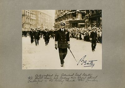 BEATTY DAVID: (1871-1936) British Admiral of World War I who commanded the Battle Cruiser Fleet 