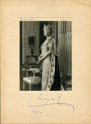 MARY OF TECK: (1867-1953) Queen Consort of the United Kingdom 1910-36, wife of King George V. A 