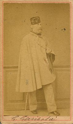 GARIBALDI GIUSEPPE: (1807-1882) Italian General and Politician, one of Italy's 'fathers of the 