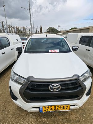 טויוטה היילקס מודל 2020. 174,170 ק"מ. תיבת הילוכים: ידני
מנוע: דיזל, הנעה: 4x4.
רישיון בתוקף 