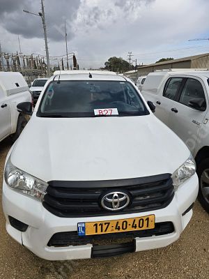טויוטה היילקס מודל 2017. 250,710 ק"מ. תיבת הילוכים: ידני
מנוע: דיזל, הנעה: 4x4.
ללא רישוי האגרה 