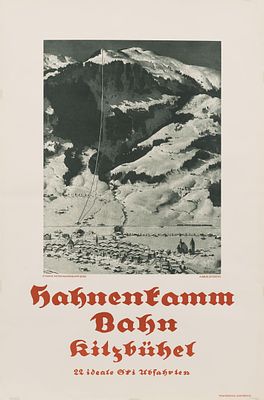 Alfons Walde: Hahnenkamm Bahn Kitzb&uuml;hel. Alfons Walde 
Hahnenkamm Bahn Kitzb&uuml;hel 
um 1932 