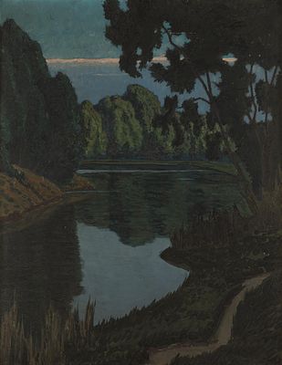 Max Kahrer: Engllacke (in der Au von Klosterneuburg). Max Kahrer 
Engllacke (in der Au von 