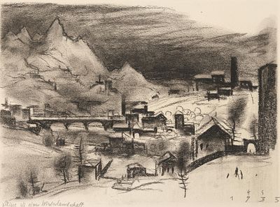 Franz Sedlacek: Skizze zu einer Winterlandschaft. Franz Sedlacek 
Skizze zu einer 
