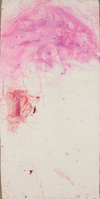 Martha Jungwirth: o.T. Martha Jungwirth 
o.T. 
2004 
Aquarell auf B&uuml;ttenpapier auf Leinwand; 