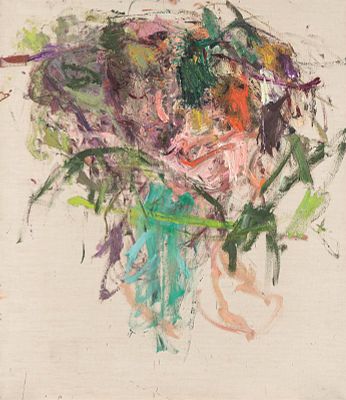 Martha Jungwirth: Schiefmaul am Kanal. Martha Jungwirth 
Schiefmaul am Kanal 
1992 
&Ouml;l auf 