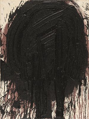 Hermann Nitsch: o.T. Hermann Nitsch 
o.T. 
2003 
Acryl, Blut auf Leinwand; ungerahmt 
80 x 60 cm 