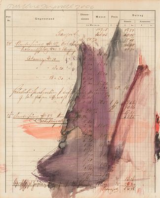 Martha Jungwirth: o.T. Martha Jungwirth 
o.T. 
2006 
Aquarell auf Papier; gerahmt 
28 x 22,5 cm 