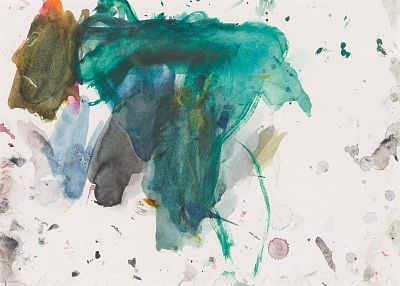 Martha Jungwirth: o.T. Martha Jungwirth 
o.T. 
1995 
Aquarell auf Papier; gerahmt 
20 x 27,5 cm 