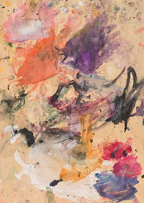 Martha Jungwirth: o.T. Martha Jungwirth 
o.T. 
1987 
Aquarell auf Papier; ungerahmt 
41 x 29 cm 