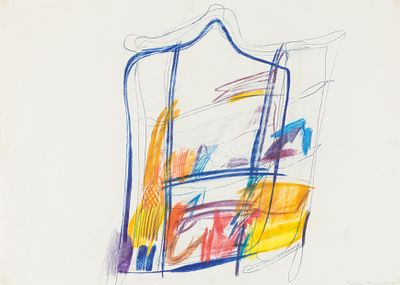 Martha Jungwirth: o.T. Martha Jungwirth 
o.T. 
1967 
Mischtechnik auf Papier; gerahmt 
50 x 70 