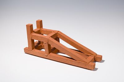 F. J. Altenburg: o.T. F. J. Altenburg o.T. 1997 Keramik aus rot-orangenem Scherben L. 49,5 cm 