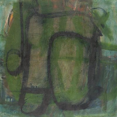 Theo Braun: Gro&szlig;er gr&uuml;ner Steinbei&szlig;er. Theo Braun Gro&szlig;er gr&uuml;ner Steinbei&szlig;er 1966 &Ouml;l auf 
