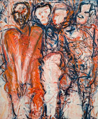 Adolf Frohner: Der bedr&auml;ngte Adam. Adolf Frohner Der bedr&auml;ngte Adam 2005 &Ouml;l auf Leinwand; 