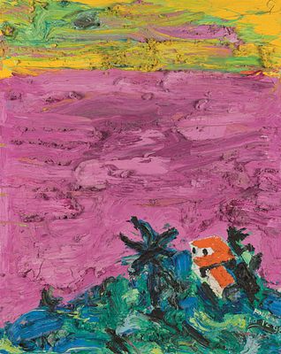 Otto Muehl: o.T. Otto Muehl o.T. 1998 &Ouml;l auf Leinwand; gerahmt 100 x 80 cm Signiert und datiert 