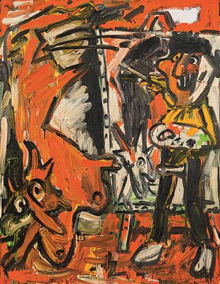 Otto Muehl: o.T. (aus der Serie: van Gogh). Otto Muehl o.T. (aus der Serie: van Gogh) 1984 Acryl 
