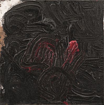 Hermann Nitsch: o.T. Hermann Nitsch o.T. 2016 Acryl, Blut auf Leinwand; ungerahmt 100 x 100 cm 