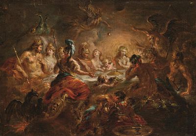 Martin Joh. Schmidt: Hochzeit des K&ouml;nigs Peleus von Phthia mit der Meeresg&ouml;ttin Thetis. Martin 